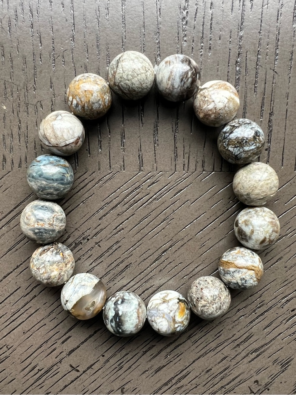 Blue opal bracelet 12-13mm SIZE 6.75’